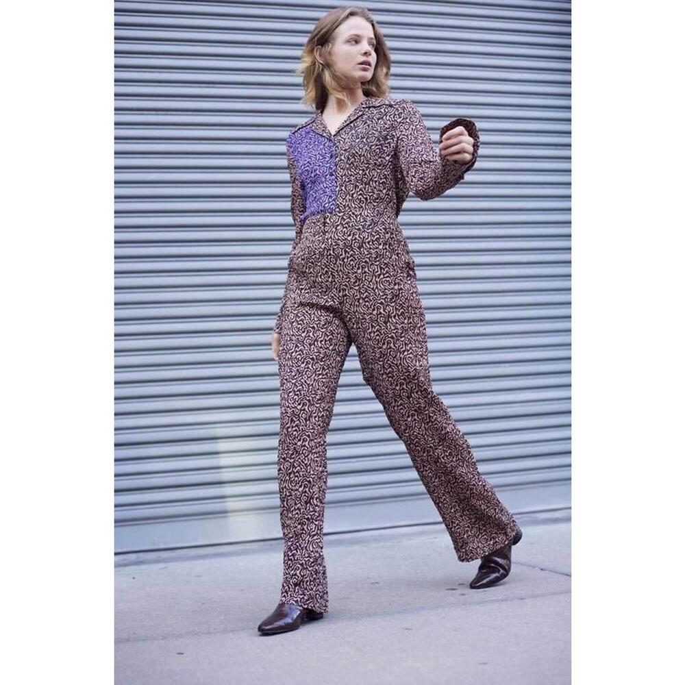 Nanushka Women’s XS Viscose Kisa Purple High Waisted‎ Eclectic Modern Pants